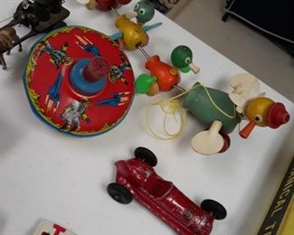 Vintage pull toy
Space age spinning top to toy