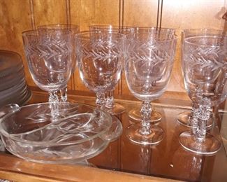 Matching g water glasses