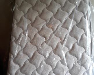 Newer Full size mattress  and Boxsprings and base frame from a guest bedroom.  Non smoking house 