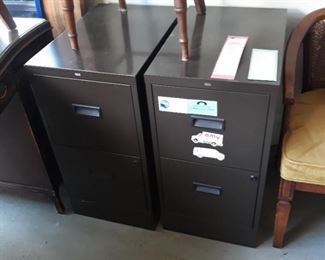 Metal file cabinets