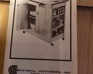 Catskills solid wood kitchen cart.