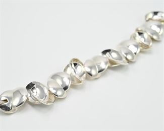 Vintage Sterling Tiffany Heart Frank Gehry Bracelet