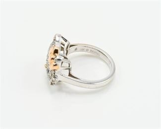 Hello Kitty ring marked inside.  Keep in mind, we also test all of our gold & diamond jewelry for authentication.