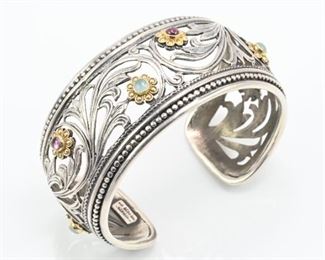 Konstantino 18k, 14k & sterling cuff bracelet-So Pretty!