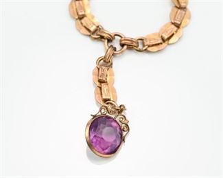 Art deco Amerikaner amethyst necklace