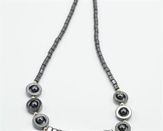 Art Deco hematite necklace
