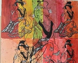 Haru-Spring Colors acrylic & oil on canvas by Montana Morrison.  An original piece!