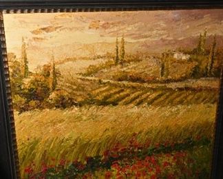 Poppies oil on canvas