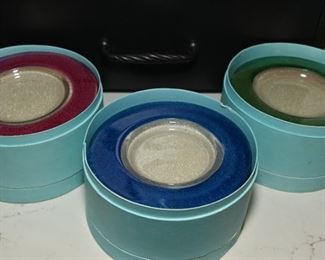 At Your Service cocktail plates-in variable colors.