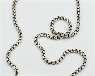 David Yurman sterling rope necklace