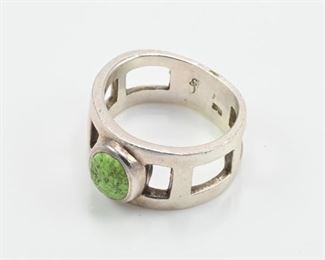 Jasper & sterling ring