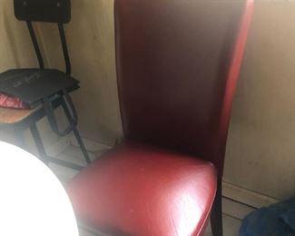 Set of 4 Red chairs