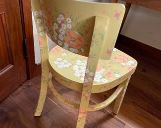 Floral chair $100