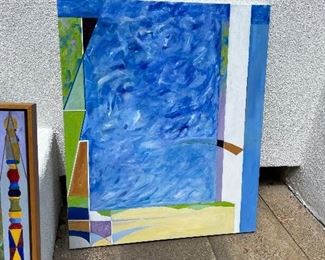 Large Post modern painting $250 by Keith E Stephens