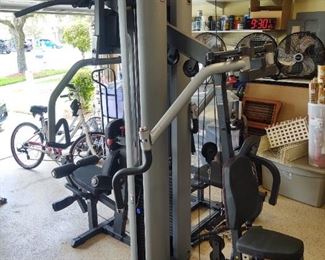 "BODY SOLID" DOUBLE WEIGHT LIFT EQUIPMENT. DOUBLE WEIGHT STACKS UPPER AND LOWER BODY. LA FITNESS QUALITY  $ 1499