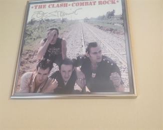 THE CLASH ALBUM COMBAT ROCK FRAMED AND SIGNED BY LEAD SINGER JOE STRUMMER.
399.99