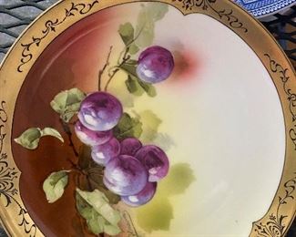 Bavarian hand painted porcelain plate 