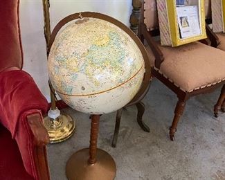 Vintage floor globe 