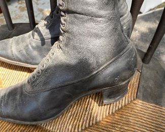 Antique leather boots 