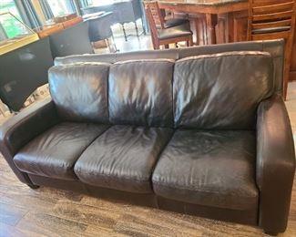 Basset Leather Couch