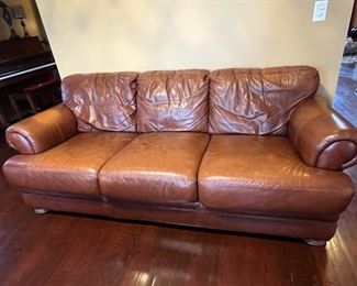 Leather couches.......