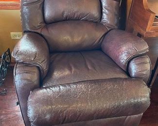 (2) Leather recliners