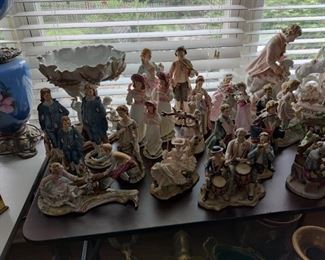 vintage ceramic statues