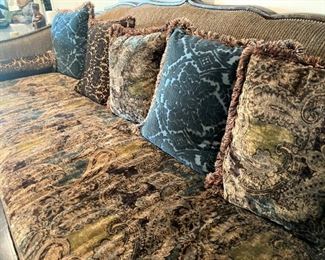 Plush fabric and pillows