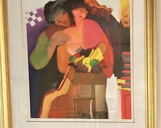  Framed and matted art by Hessam Abrishami 