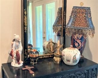 Asian table and mirror