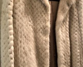 White mink jacket