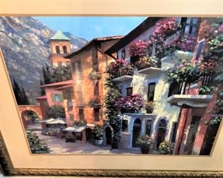 With bright colors and lush textures, Howard Behrens' (1933-2014) artwork adds a tropical and exotic feel to any art collection.