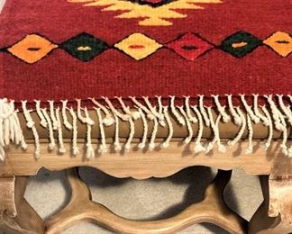 Woven cloth; stool