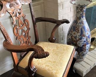 One of two matching chairs