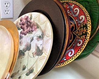 Assorted  serving  plates