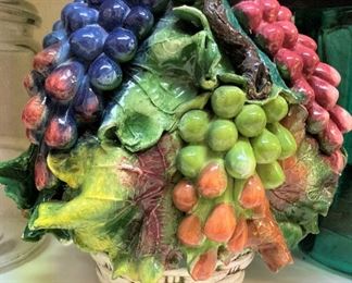 Ceramic fruit décor 