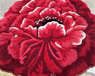 Small floral rug