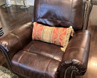 Leather recliner