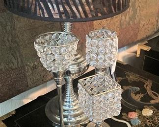 One of two matching lamps