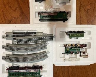 Thomas Kincaid's train set engine, tracks, transformer and cars