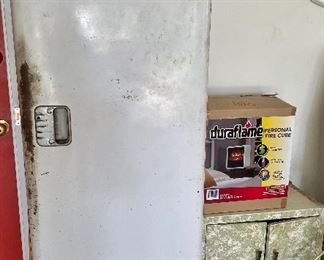 vintage metal cabinet