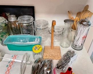 Coca Cola straw holder, flatware, banana holder