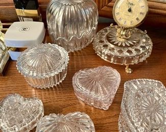 crystal trinket boxes