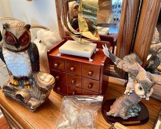 owl figurines