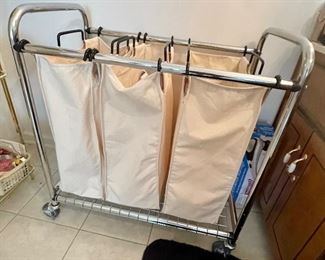 rolling laundry cart