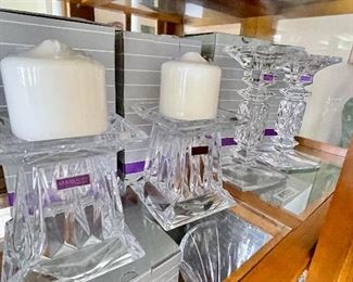 Waterford Marquis candle stands and candlesticks