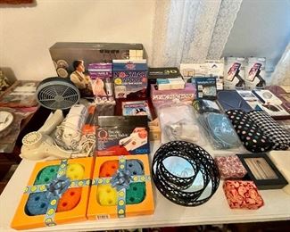 lots of boxed items from QVC