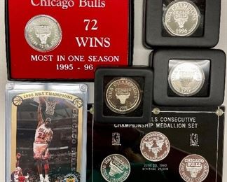 Chicago Bulls .999 silver collector coins