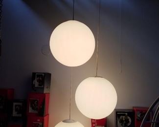 Mid century light, 6 foot tall, it is hard wired in. Whoever buys this, must take lamp down
