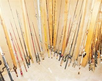 Lots of Fishing Poles